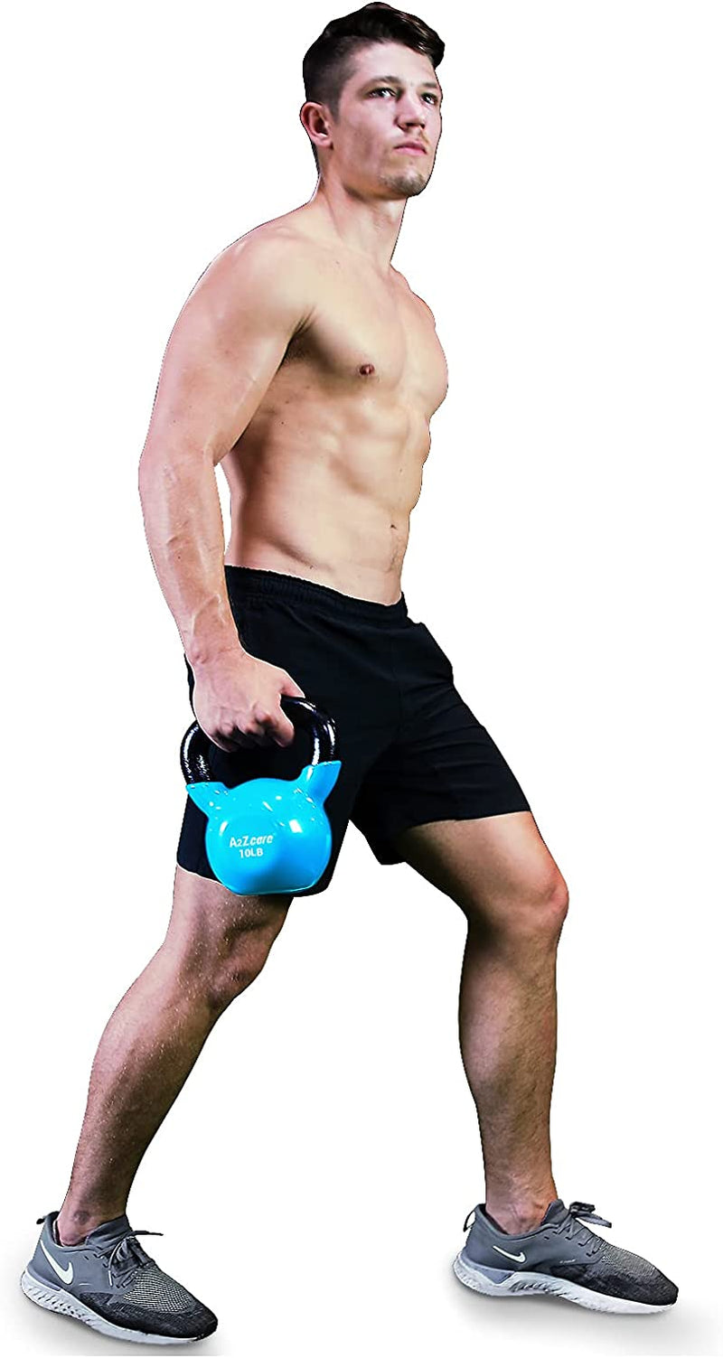 Elevate Your Workout with Our 30lbs Vinyl Coated Kettlebell - Perfect for Cross Training, Body Workouts, and Muscle Building