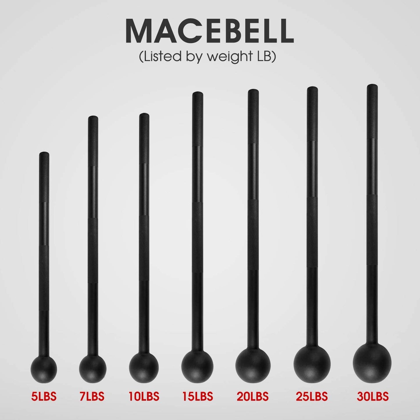 Elevate Your Fitness with Our Heavy-Duty Steel Mace Bell - Strengthen Your Full Body, Build Grip and Endurance with Perfect for Home Workouts!