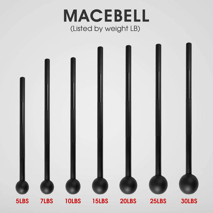 Elevate Your Fitness with Our Heavy-Duty Steel Mace Bell - Strengthen Your Full Body, Build Grip and Endurance with Perfect for Home Workouts!