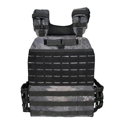 Tactical Adjustable Vest Hunting Airsoft Molle Waistcoat Hiking Assault Plate Carrier Vest Hunting Protect Outdoor Equipment
