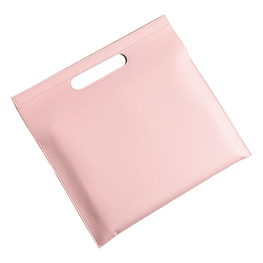 A4 Heavy Leather Document Bag, Fashion Conference Brochure, Office Organizer, Tablet Bag, Office Organizer, Folder