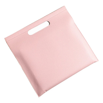 A4 Heavy Leather Document Bag, Fashion Conference Brochure, Office Organizer, Tablet Bag, Office Organizer, Folder