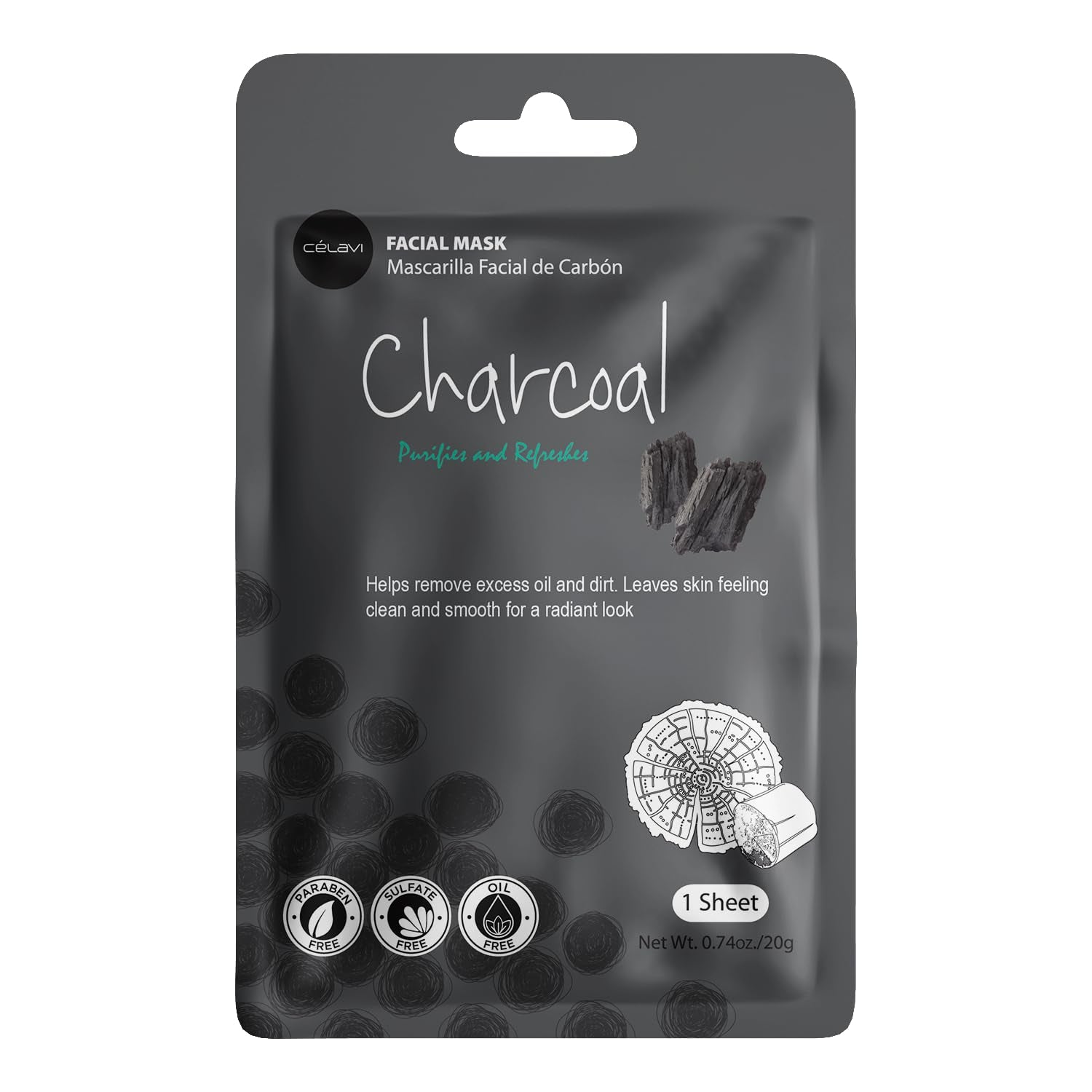 Celavi Korean Face Mask Sheet Set, Spa Masks, 12 Pack C Set