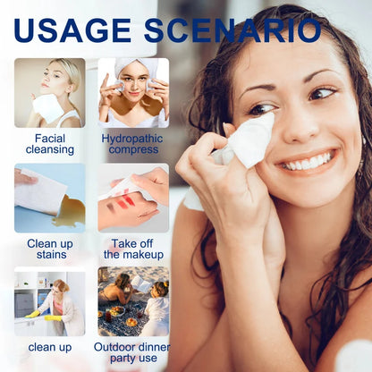 Disposable Face Towel Facial Cleansing Wipes Thick Large Makeup Remover Scrubber Beauty Skincare Trave