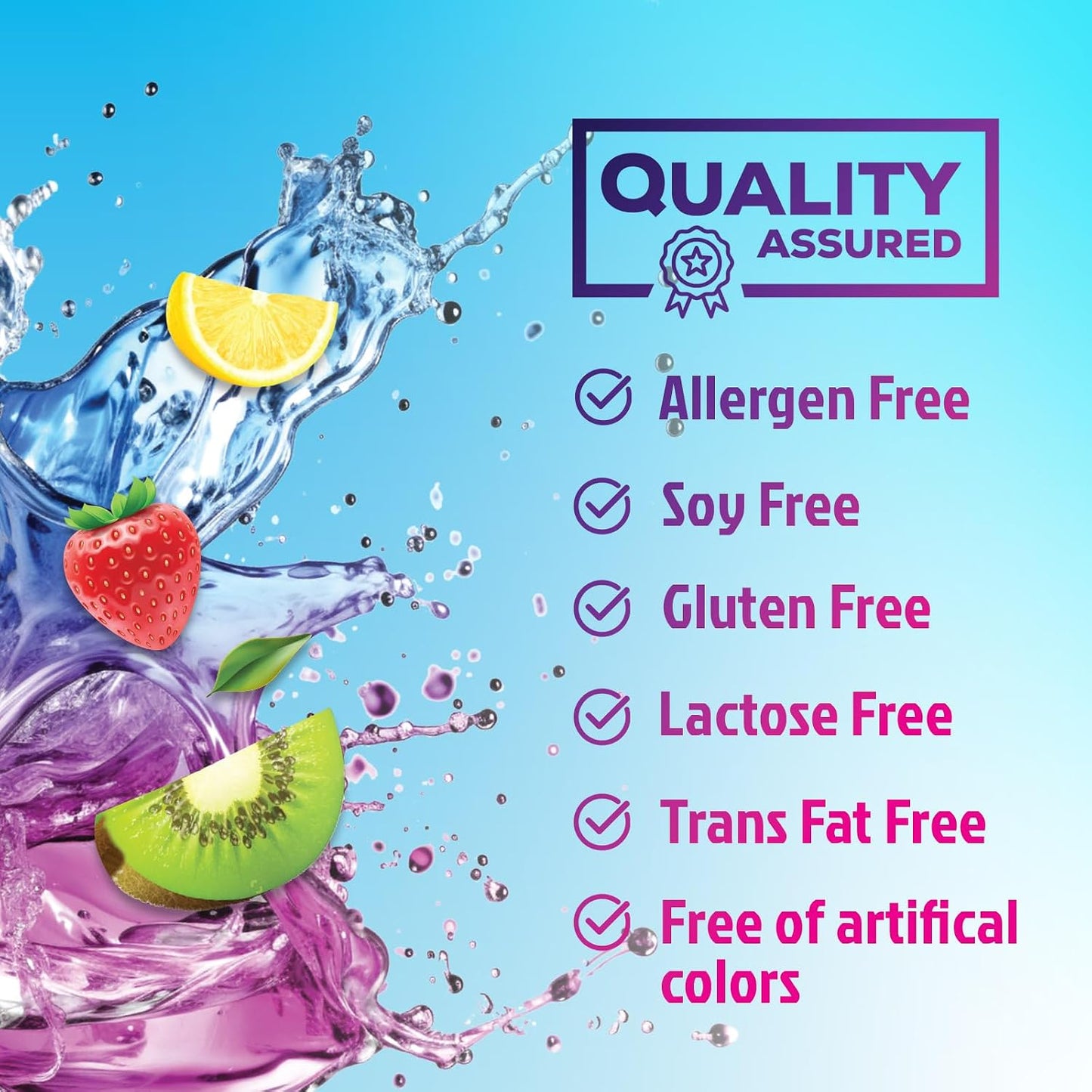 Hydration Electrolyte Powder - Advanced Hydration Formula Daily Liquid Replenisher Drink Mix - Electrolytes Multiplier with Minerals, Potassium & Real Salt - Vegan - Tasty Fruit Flavor - 60 Servings
