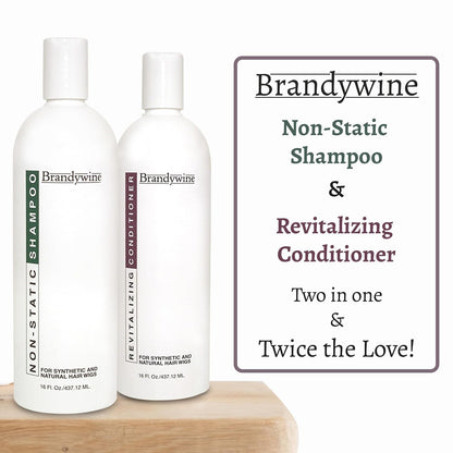 Non Static Shampoo & Revitalizing Conditioner, 16 Oz, 2 Pack Bundle