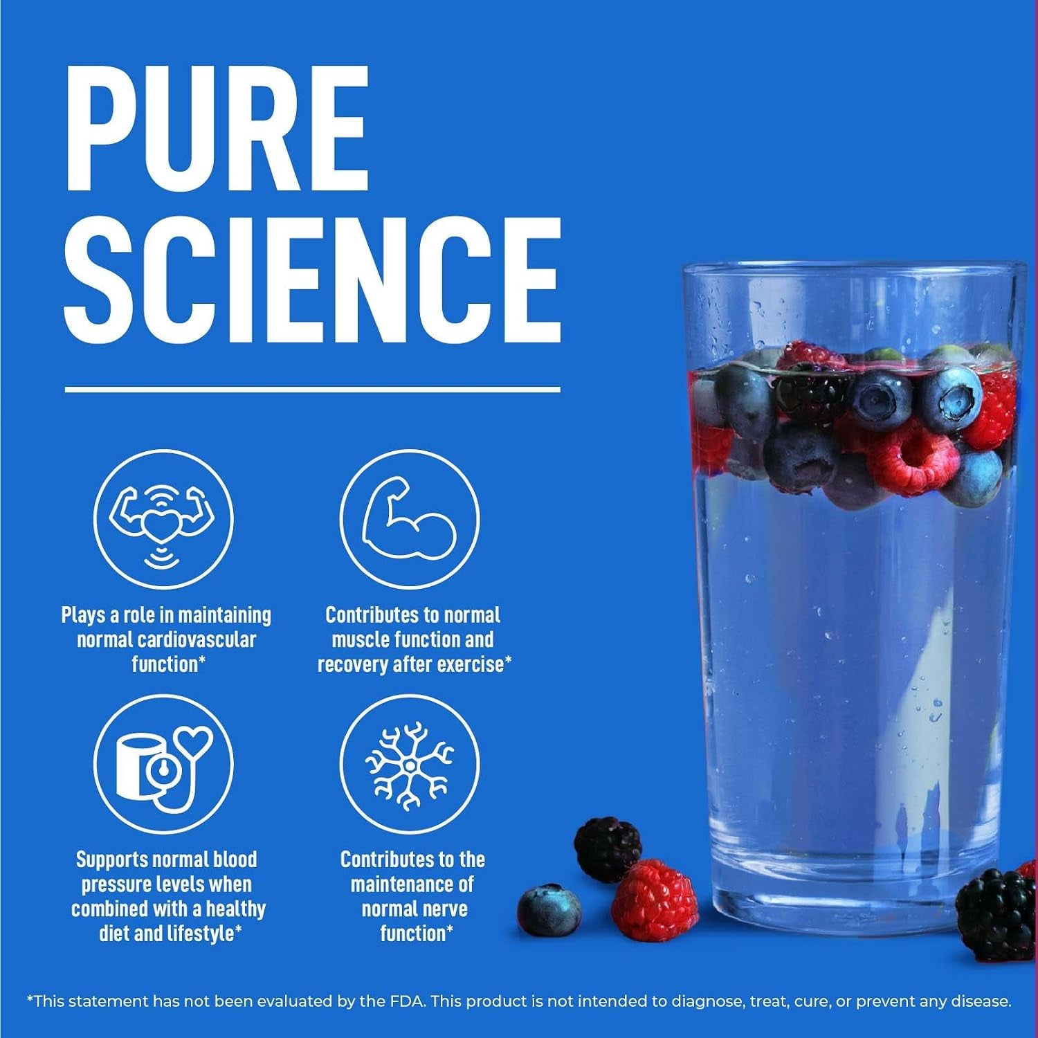 Electrolytes Powder – Mixed Berry, Zero Sugar, 12.5 Oz Tub - Zero Calorie Hydration Mix Packed with Potassium, Magnesium, and Essential Trace Minerals. Daily Electrolyte Support