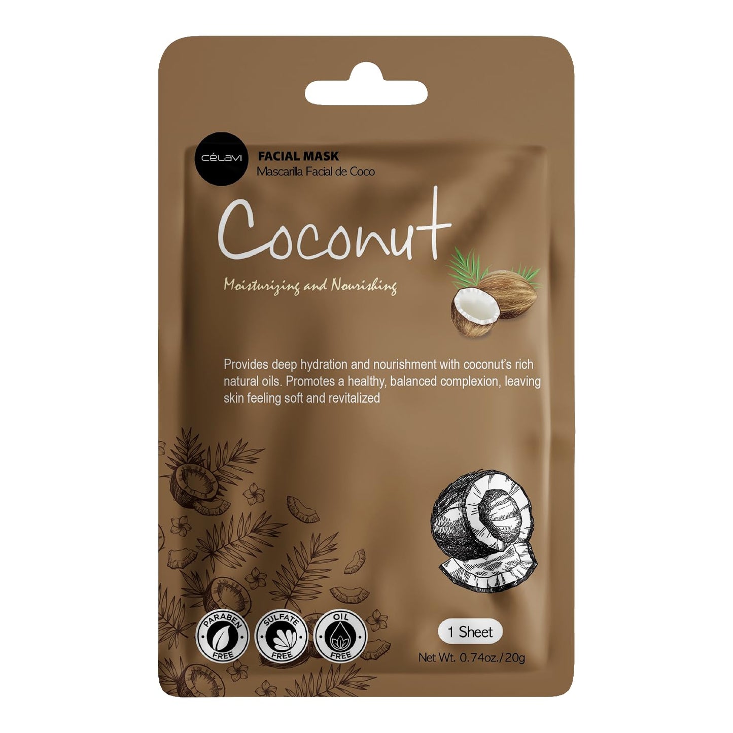 Celavi Essence Facial Face Mask K-Beauty Skincare Korea Skin Care Moisturizing (2 of Each) D Set | Twelve Essence Masks, Two Each of Six Formulas. Ginseng, Seaweed, Rose Water, Coconut and More.