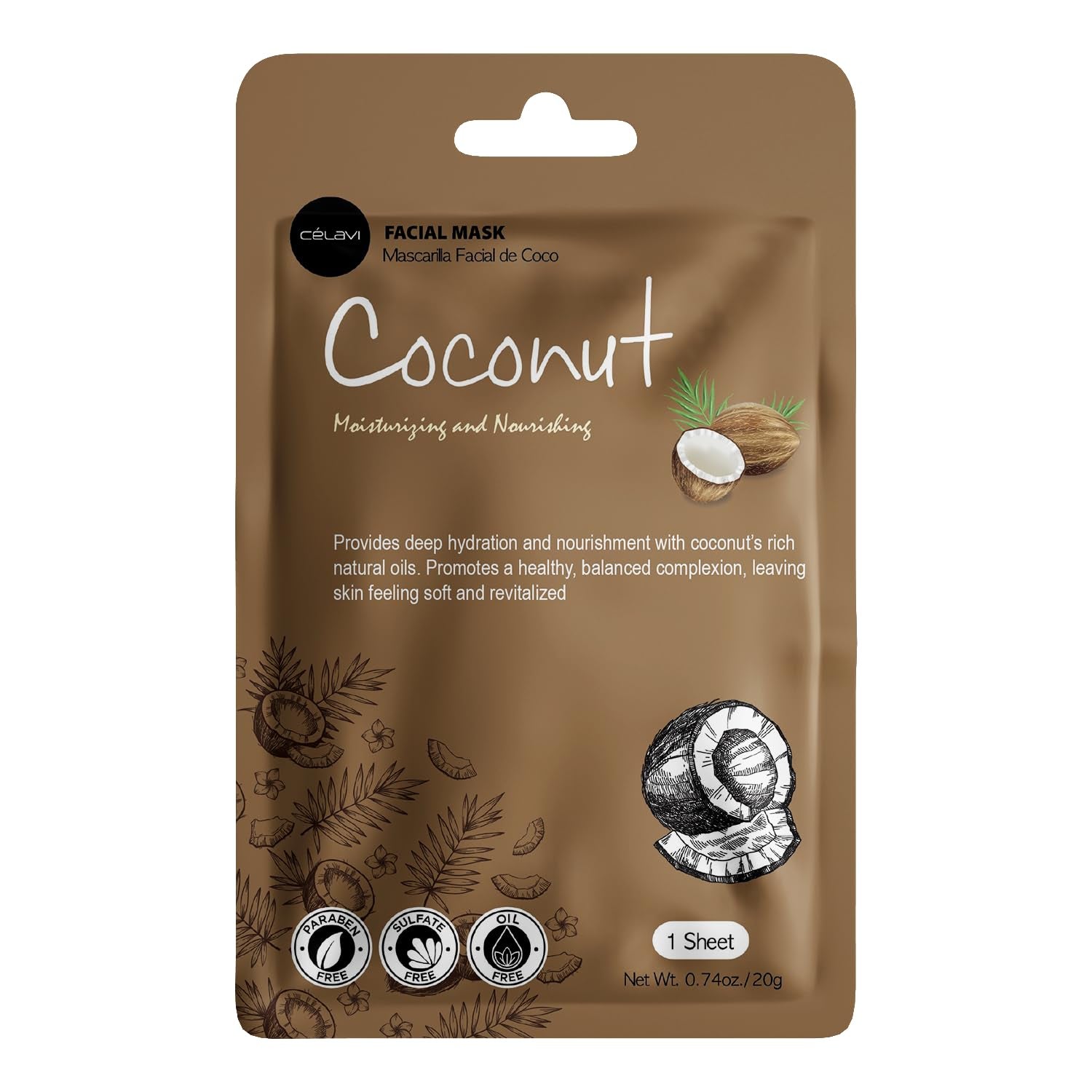 Celavi Essence Facial Face Mask K-Beauty Skincare Korea Skin Care Moisturizing (2 of Each) D Set | Twelve Essence Masks, Two Each of Six Formulas. Ginseng, Seaweed, Rose Water, Coconut and More.