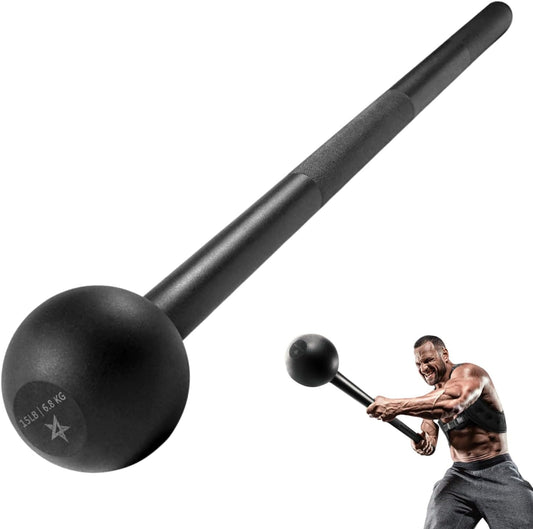 Elevate Your Fitness with Our Heavy-Duty Steel Mace Bell - Strengthen Your Full Body, Build Grip and Endurance with Perfect for Home Workouts!