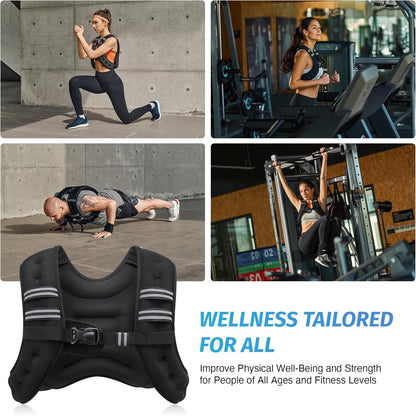 Transform Your Workouts with the Ultimate Weighted Vest - Available in 6 to 30 Pounds for Enhanced Strength Training and Weight Loss!