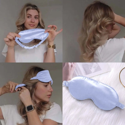3Pcs Sleep Mask!  Dual-Sided Silk-Like Satin Fabric Eye Cover for Bedroom Travel Office, Blackout Sleep Mask for Women Men, Soft Comfortable Sleeping Eye Mask for Night Rest Nap