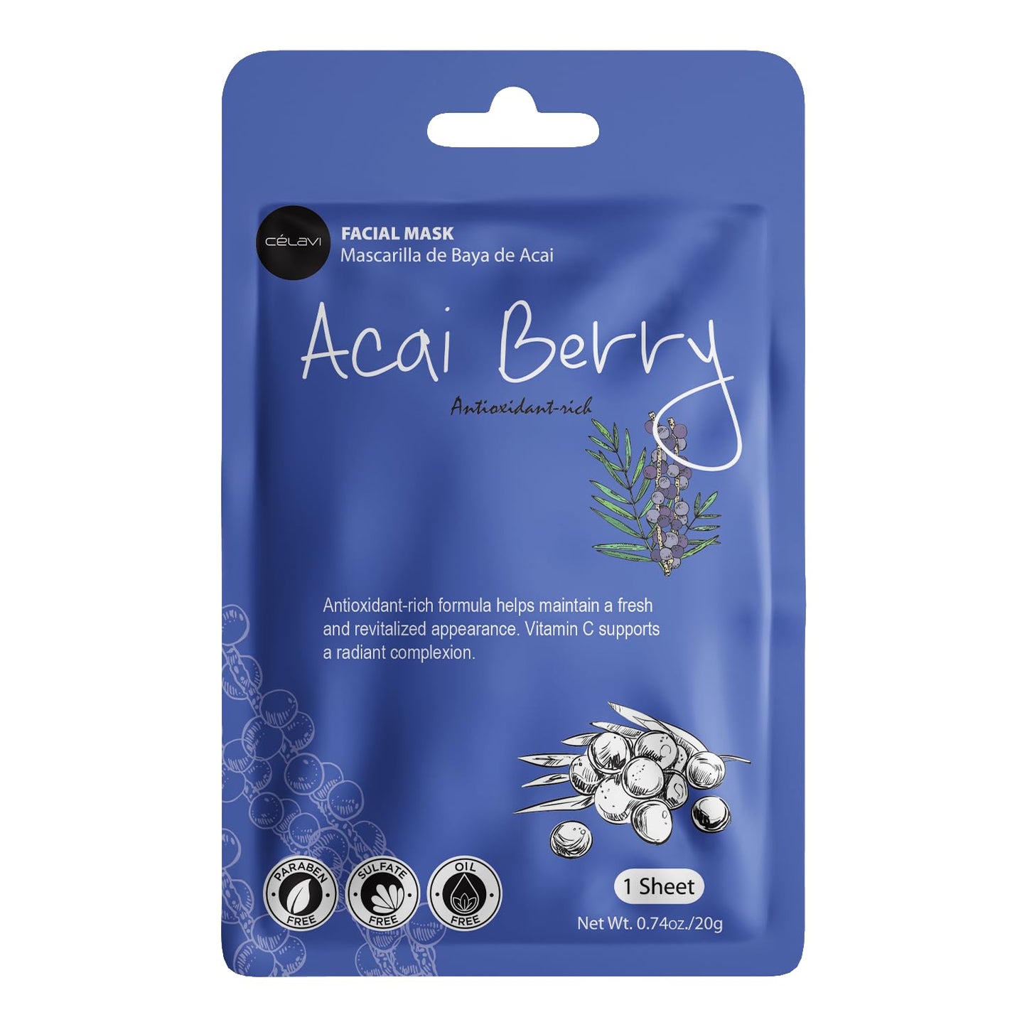 Celavi Essence Facial Face Mask K-Beauty Skincare Korea Skin Care Moisturizing (2 of Each) D Set | Twelve Essence Masks, Two Each of Six Formulas. Ginseng, Seaweed, Rose Water, Coconut and More.