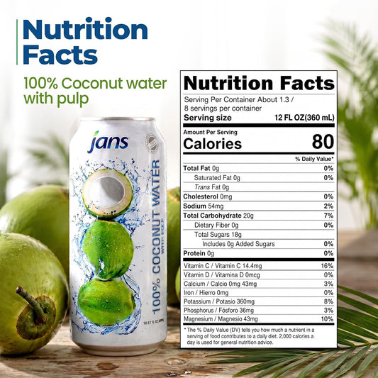 Coconut Water 12-Can Value Case