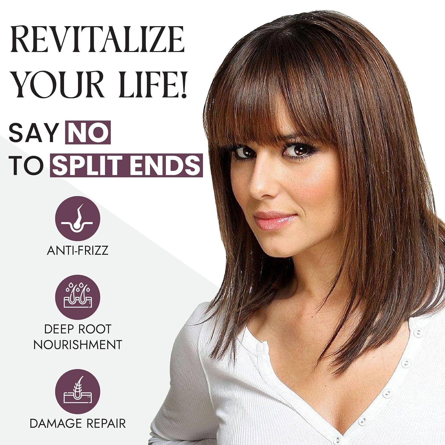 Non Static Shampoo & Revitalizing Conditioner, 16 Oz, 2 Pack Bundle