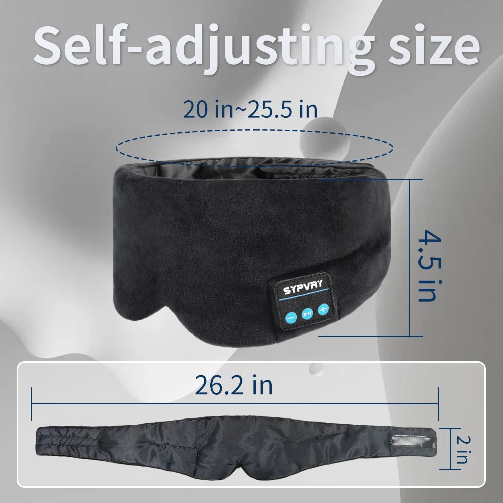 Silk Sleep Mask with Headphones Premium Silk Sleep Mask with Wireless Headphones Comfortable Sleeping Headphones Mask
