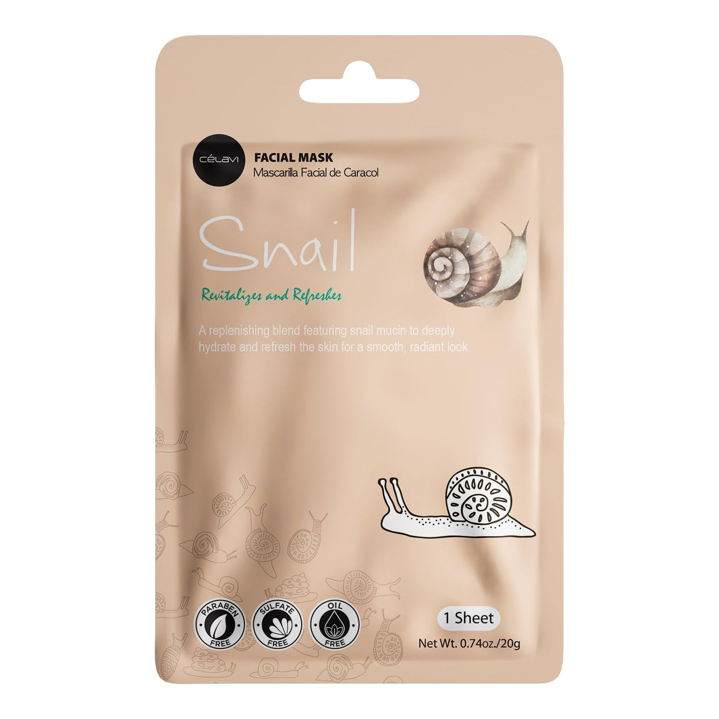 Celavi Korean Face Mask Sheet Set, Spa Masks, 12 Pack C Set