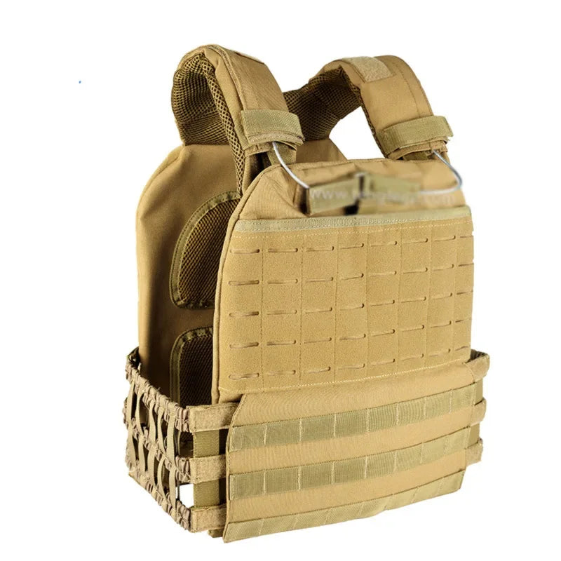 Tactical Adjustable Vest Hunting Airsoft Molle Waistcoat Hiking Assault Plate Carrier Vest Hunting Protect Outdoor Equipment