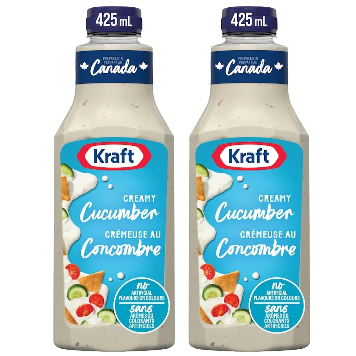Pantry Bundle Includes Kraft Creamy Cucumber Salad Dressing 425Ml/14.4Oz - Pack of 2 - Value Bundle Packed by