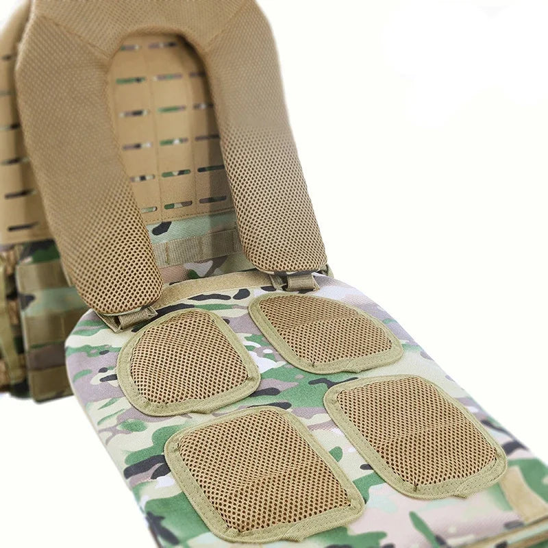 Tactical Adjustable Vest Hunting Airsoft Molle Waistcoat Hiking Assault Plate Carrier Vest Hunting Protect Outdoor Equipment