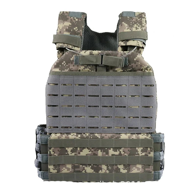 Tactical Adjustable Vest Hunting Airsoft Molle Waistcoat Hiking Assault Plate Carrier Vest Hunting Protect Outdoor Equipment