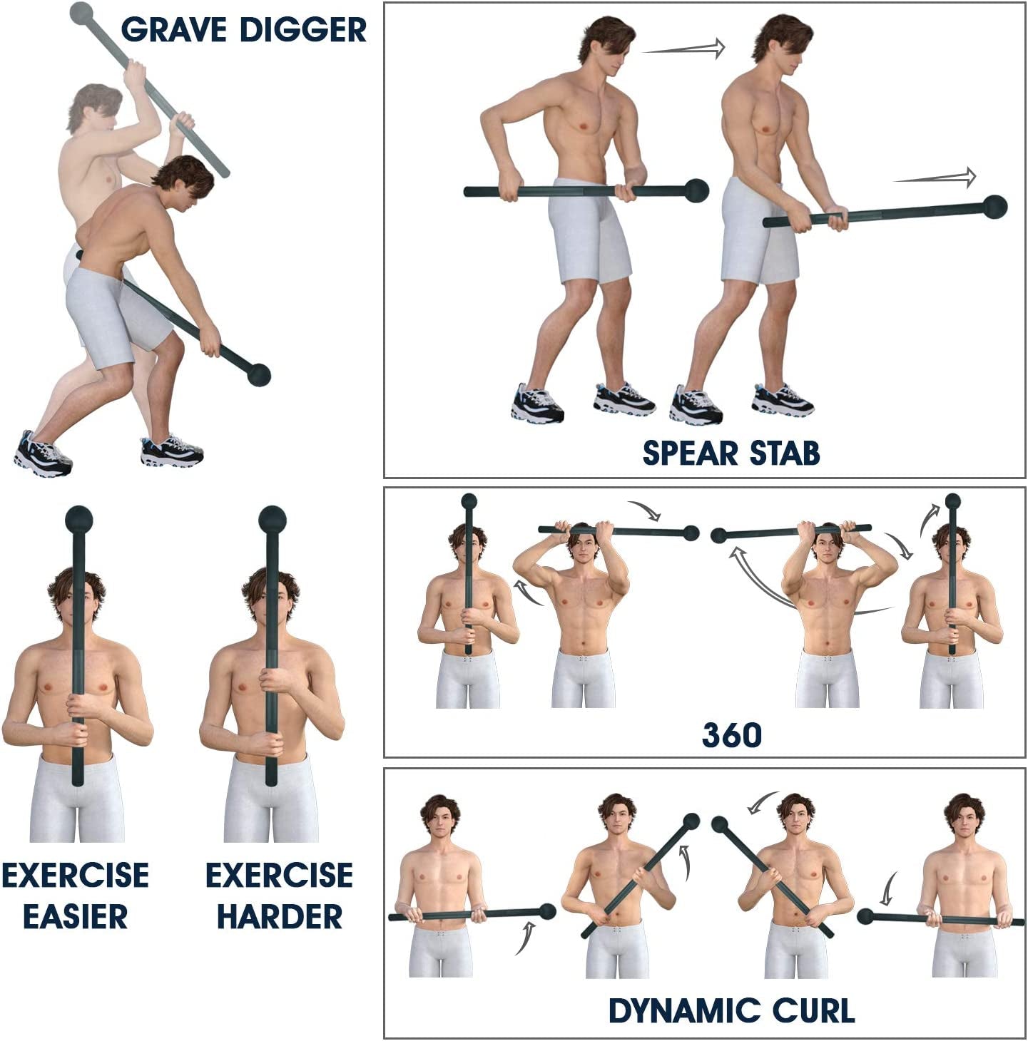 Elevate Your Fitness with Our Heavy-Duty Steel Mace Bell - Strengthen Your Full Body, Build Grip and Endurance with Perfect for Home Workouts!