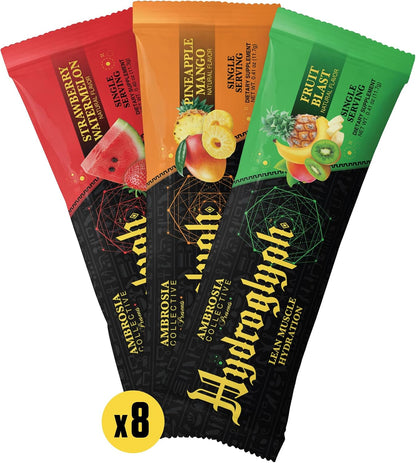 Fasting Electrolytes Powder | EAA Amino Acids, BCAA & HMB | Sugar Free Hydration with Coconut Water | Vegan, Gluten Free | 24 Single Serve Packets | Variety Pack