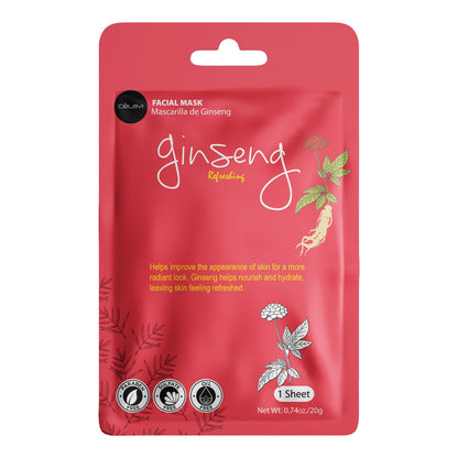 Celavi Essence Facial Face Mask K-Beauty Skincare Korea Skin Care Moisturizing (2 of Each) D Set | Twelve Essence Masks, Two Each of Six Formulas. Ginseng, Seaweed, Rose Water, Coconut and More.