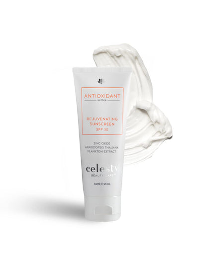 Celesty Beauty Antiaging Sunscreen SPF30 Ocean Based Extract Cream Sunburn & Aging Defense, Broad Spectrum Lightweight, Moisturizing Mineral Sunblocker, Antioxidant Face Large 2 Fl Oz Sunscreen.